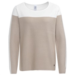 Damen Pullover mit Farbteiler