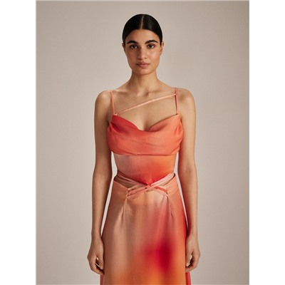 Top aus Satin