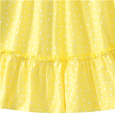 Mädchen Kleid mit Schmetterlingen allover