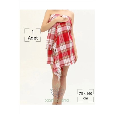 XAMANTHA, 1 Adet Hamam Peştemali, Banyo Havlusu, Plaj Havlusu, Gelin Hamamı Peştemali 75x160