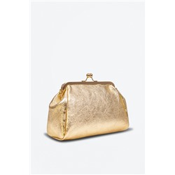 Bandolera de piel Dorado - Firenze Artegiani