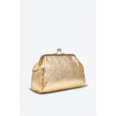 Bandolera de piel Dorado - Firenze Artegiani