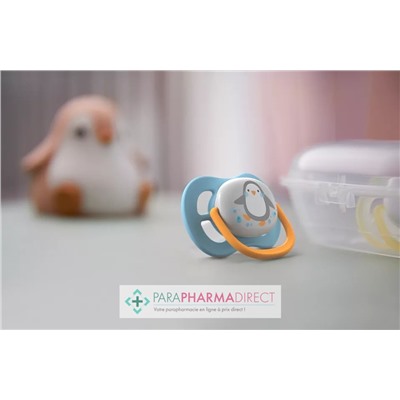 Avent Sucettes Ultra Air Animals 0-6 mois Éléphant & Pingouin x2