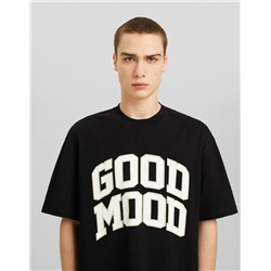 Print boxy fit short sleeve T-shirt