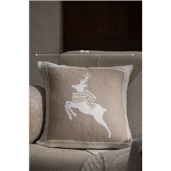 Flore Kırlent Kılıfı - Ekru/Bej - 45x45 cm