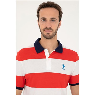 Erkek Regular Fit Polo Yaka Kırmızı Tişört