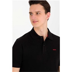 U.S. Polo Assn. Erkek Siyah Polo Yaka Basic T-shirt G081SZ011.000.1589122