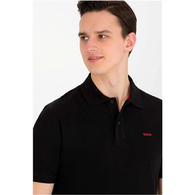 U.S. Polo Assn. Erkek Siyah Polo Yaka Basic T-shirt G081SZ011.000.1589122