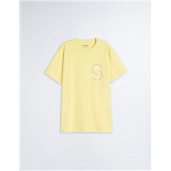 T-shirt, Men, Yellow