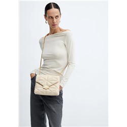 Bolso acolchado solapa
