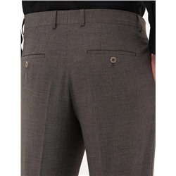 Kahverengi Slim Fit Kumaş Pantolon