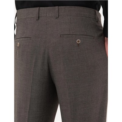 Kahverengi Slim Fit Kumaş Pantolon