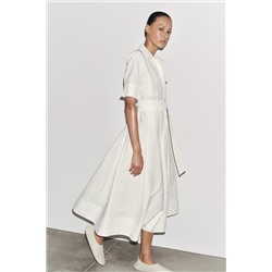 ZW COLLECTION POPLIN MIDI DRESS