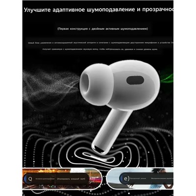 Наушники AirPod*s Pro   Отличная реплика с поддержкой всех функций оригинала
