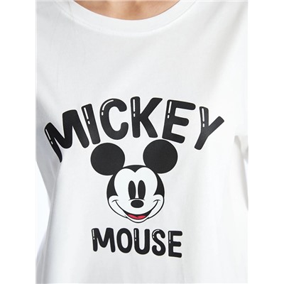 LC Waikiki Bisiklet Yaka Mickey Mouse Baskılı Uzun Kollu Kadın Pijama Takımı, LCW DREAM                                            
                                            Bisiklet Yaka Mickey Mouse Baskılı Uzun Kollu Kadın Pijama Takımı
