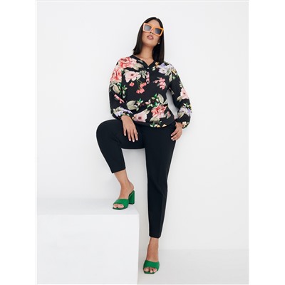 Bluse mit Blumenprint