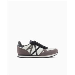 Sneakers in eco-suede, mesh and nylon