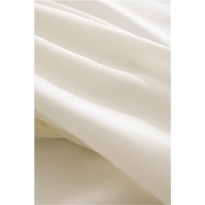 Manon King Size Plus %100 Pamuk Ranforce Lastikli Çarşaf - Ekru