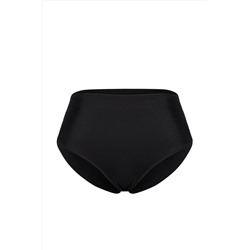 Siyah Yüksek Bel Basic Büyük Beden Bikini Altı TBBSS25CR00001