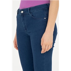 Kadın Mavi Toothpick Fit Jean Pantolon