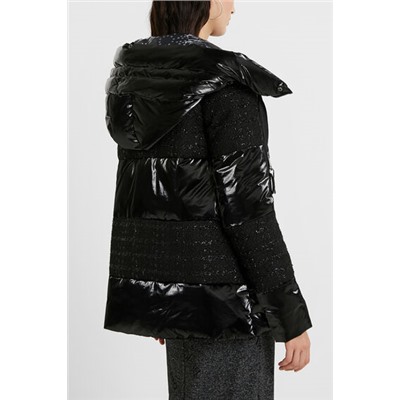 Chaqueta acolchada jacquard