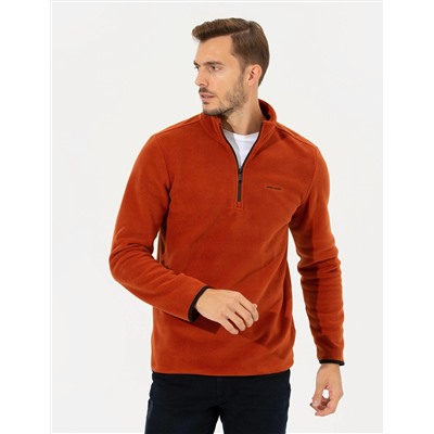 Kiremit Regular Fit Polar Sweatshirt