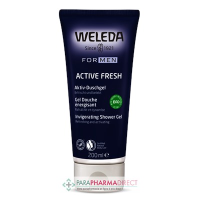 Weleda For Men Active Fresh Gel Douche Énergisant BIO 200ml