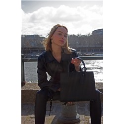 Bolso de piel Trip Negro