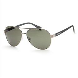 CALVIN KLEIN Men's Silver Aviator Sunglasses