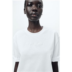 MINIMALIST SLOGAN T-SHIRT