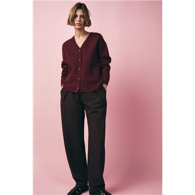 PLAIN KNIT CARDIGAN