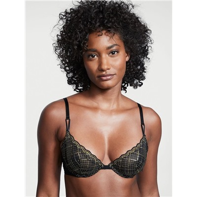 VICTORIA'S SECRET Sexy Tee Unlined Plaid Lace Demi Bra