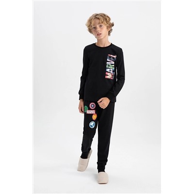 Defacto Erkek Çocuk Marvel Uzun Kollu Penye Pijama Takımı B2437A823WN