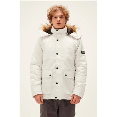 Bad Bear, Rock Rabbit Off-white Beyaz Erkek Kapüşonlu Mont