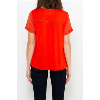 Camiseta Rojo jaspeado