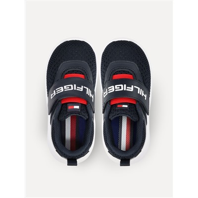 TOMMY HILFIGER KIDS' NAVY STRAP RUNNER