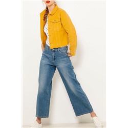 Chaqueta corta vaquera Amarillo