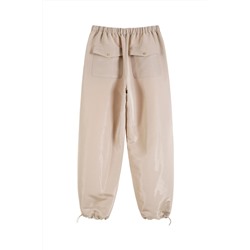 Jogger de tiro alto Beige
