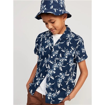 Short-Sleeve Printed Camp Shirt for Boys
