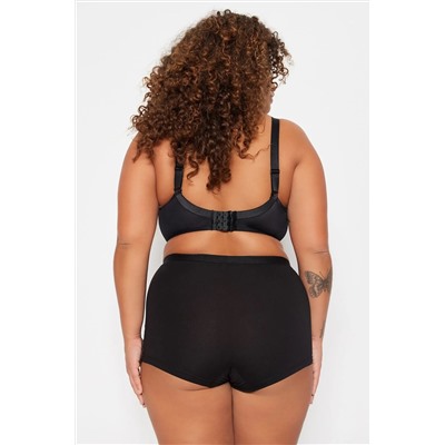 Siyah-Ten 2'li Paket Boxer Büyük Beden Külot TBBSS23CM0002