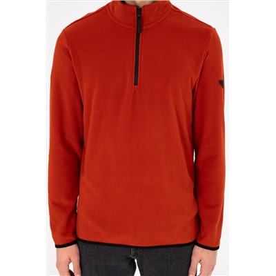 Erkek Kiremit Basic Sweatshirt