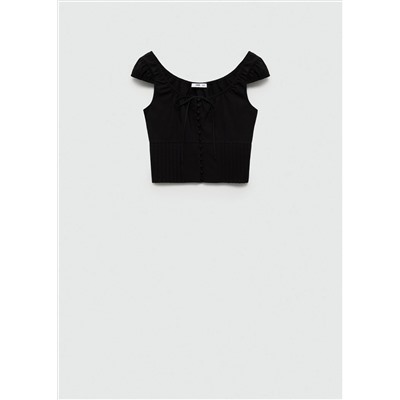 Top crop botones