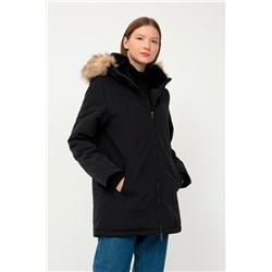 Anorak con capucha Negro