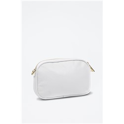 Bandolera Asola de piel - Blanco