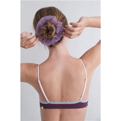 Sujetador seamless pointelle burgundy