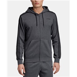 adidas Men's Essentials 3-Stripes Fleece Zip Hoodie