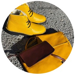 Ab.Zapatos 4619/2 AMARILLO+Pelle 905 (220) Amarillo-Marron