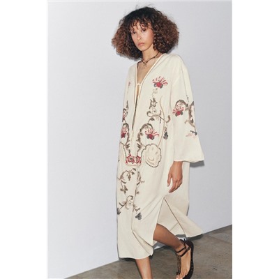ZW COLLECTION FLORAL EMBROIDERY DRESS