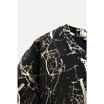INTERLOCK METALLIC T-SHIRT