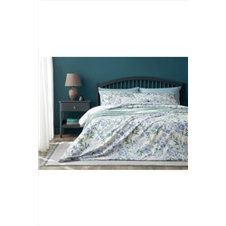 English Home Romantic Bloom Kolay Ütülenir Tek Kişilik Nevresim Takımı 160x220 Cm Mavi 10037956